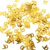 Party Decoration 1200 Pcs Letter A Ornament Flakes Nails Wedding Table Scatter Confetti Anniversary Gold Decor