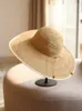 Wide Brim Hats Women's Hand Woven Summer Raffia Large Edge Fashion Sun Protection Casual Straw