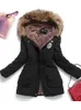 Women's Down Parkas winter military coat cotton wadded hooded jacket mediumlong casual parka thickness XXXL quilt snow outwear 231124