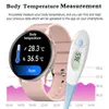 Nowy temperatura ciała Smart Watch Women Men HD 360*360 Screen Odpowiedz Wywołanie Wybieranie połączenia Smartwatch dla Samsung Watches for Women +Box