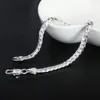 Strängar Strings S925 Sterling Silver Goldsilver 8182024 Inch 5mm Hela sidled kedjehalsband för kvinnor män mode smycken gåvor 230426