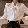 Camicette da donna camicie H Han Queen Spring Autumn Simple Office Lady Shirt Shirt Tops a manica lunga stile coreano ol coreano sciolto 230425