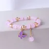 Charm Bracelets Candy Gum Butterfly Crystals Women Bracelet Chains for Girls Friends Student Daisy Beads Bracelets Aesthetic Charm Y2k Jewelry Z0426