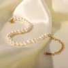 Bracelets de link Dear-Life-Life Barroce Pearl Bracelet Jewelry Luxury Luxury Light