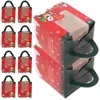 Ta ut containrar 10 datorer Cake Box Christmas Party Favors Cupcake Cases Candy Container Disponible