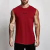 Tanques masculinos Tops de verão Top Men Men Algodão Codão Fitness Fitness Sleesess Treping Cirlout Clothing Mens Compression Sportswear Muscle Colets 230425