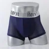 Shorts masculinos boxer masculino respirável cuecas cuecas de algodão masculino para colorido sexy de cor sólida calça curta Brand boxers de boxers calcinha presente de natal by11