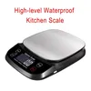 Skale gospodarstw domowych Wodoodporna skala kuchenna 10 kg Wyświetlacz Electronic Food Dieta Scale Timer Gimnazjalne Narzędzie pomiarowe gospodarstwa domowego 230426