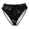 Bright Briefs PVC cuir verni filles sexy culottes short triangle à lacets