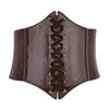 Cinture Donna Donna Morbida pelle PU Cravatta avvolgente Corsetto alla moda semplice Cinture Cintura ampia a vita larga