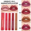 1pc Lip Stain Marker Waterdicht Langdurig Kleureffect Lip Pen Zweetbestendig Hydraterend Niet-uitsmeerbaar Matte afwerking Lippen Make-up