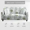 Chair Covers Plant Painted Cover Sofa L Shape Anti-Dust Corner Shaped Chaise Elastic Seat Longue Slipcover 1Pc