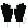 Guantes de ciclismo con calefacción eléctrica USB, manoplas de invierno portátiles con pantalla táctil suave, temperatura constante, cómodo calentador de manos