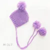 Accessori per capelli Pom Cappello da bambina Born Pography Puntelli Pixie lavorato a maglia PomPom Bonnet Infant Po Shoot