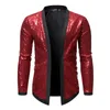 Herrdräkter blazers glänsande guld paljett blazer jacka män smal fit cardigan mens blazers nattklubb party dj scen sångare dansshow kostym homme 230425