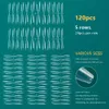 False Nails NailPop 120st Acrylic Press On Coffin Artificial Clear Fake Nail Tips for Extension Manicure Tool 230425