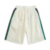 Designer Nya kvinnor T -skjorta Skjorta Takklass Casual Guard Pants Double Red Green Standed Nylon Shorts