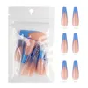 偽の爪フルカバーフレンチプレスのヒントcoffinアクリルバレリーナ20pcs faux ongle fingernails再利用可能な摩耗230425