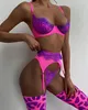 Ensemble sexy MIRABELLE ensembles de Lingerie violet pour femmes de luxe GString sous-vêtements féminins Sexy Patchwork jarretière Bilizna ensemble fantaisie dentelle intime 230426