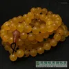 Chains Natural Old Agate Bracelet Dragon Flower Jade Bracelets Bangles Genuine 10mm 108 Beads Jadeite Jewelry Christmas