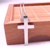 Cross hanglank ketting sieraden zilveren kleur roestvrijstalen gepolijste ballenketen 24 'sieraden voor dames heren Xmas Gifts