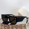 Big Black Frame Sun Glasses For Men Luxury Designer Solglasögon med Box Woman Summer Square Adumbral Polarised UV-Proof GeryGlasses