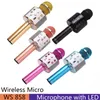 WS858 Wireless Karaoke Microphone Bluetooth-compatible Speaker 800mah Ktv Player for Xiaomi Huawei Samsung Smartphone For Kid Gift