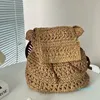 Diseñador- Bolso de paja Cadena Diseñador Mochila Bolsos Bolso de playa de verano Bolso de mujer Mochilas de nailon Bolsos de hombro cruzados Hardware de letras clásicas