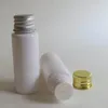 Depolama Şişeleri 100 x 20ml Doldurulabilir Taşınabilir Beyaz Pet Plastik Çöp İndiricisi Alüminyum Kapalı 20cc Boş Losyon Kozmetik Konteyner