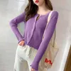 Kadın Sweaters UG-23 Sonbahar Kış Kaşmir Sweater Kadınlar Sıcak V yaka kazıkları örme moda Kore Uzun Kollu Loosetops