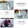 Ensembles de vaisselle Bol en verre Mini conteneurs Four à micro-ondes Transparent Salade de nouilles aux fruits transparentes