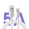 5A USB Type C Fast Charging Cable 1M Super Quick Charge Cord For Smartphones Data Sync Transfer Charger Line in OPP Bag