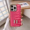 Designer Luxury Fashion Leather Alligator Solid color letter phone case for iPhone 15 14 14Pro 14Plus 13 12 Mini 11 Pro X XS Max XR luxury phone case