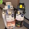 Plastic waterfles voor drinken Draagbare fiets Sport Thee Koffiekopje Keukengereedschap Kinderwaterfles voor school Transparant