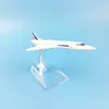 Aircraft Modle Airplane Model 16 cm Air France Concorde Model Diecast Metal Płaszczyzny 1 400 PLAZION Prezent 230426