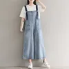 Jumpsuits voor dames rompreren vrouwen denim jumpsuits breedbeen recht losse overalls