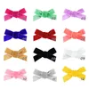 3.2 inch Baby Girls Hairpins Hair Accessories Fashion Velvet Ribbon Bows Hairgrips Kids Whole Wrapped Hair Clips Barrettes