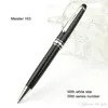 1 pezzo di penna in pelle 163 edizione limitata con numero di serie di lusso Borsa Executive Clip Writing - Penna a sfera regalo Mtwgo