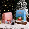 Cadeau cadeau 6pcs joyeux Noël boîtes pour biscuits bonbons chocolat emballage enfants père noël bricolage maison