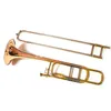 Hot Selling B/F Tenor Trombone Fosfor Copper Musical Instrument Professional With Case Accessories Gratis frakt