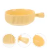 Ciotole Pasta Tagliatelle Ciotola per formaggi Piatto decorativo Riutilizzabile Ramen Budino Articoli da forno in ceramica con manico Teglia da forno Baby