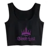 Women's Tanks Crop Top Women Jeffree Star Cosmetics Y2k Gothic Emo Harajuku Tank Female Clothes