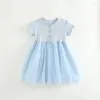 Девушка платья детские девочки повседневное летнее платье 2023 прибытие детское сетчатое сетка