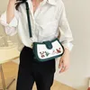 Вечерние сумки BeiBaoBao, брендовая женская сумка 2023, трендовая сумка на плечо с вышивкой котенка, 2 ремня, сумка через плечо для женщин, кошелек