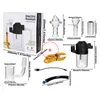 Elétrico Multifuncional Preto Bong Pipes Kit Hookah Waterpipe Bubbler Filtro de Vidro Tigela Portátil Removível Erva Seca Tabaco Cigarro Titular Fumar Handpipes