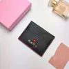 Designer Purse Miumius Wallet Card Holder Versie Zoete en zorgzame meisjeskaarthouder dameskaarttas ultradunne dameskaart draagbare mini-tas macaron