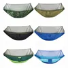 Camp Furniture Quick Open Hammock With Mosquito Net Outdoor Single Double Drop Bed Adult Camping Wild Anti-rollover Anti-mosquito Swing