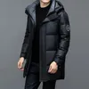 男性Sジャケット30ファッションメン90ホワイトフード付きアヒルダウン濃い温水パーカーオーバーコートコート231124