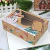 Gift Wrap Christmas Boxes Box Cookiepresent Treat Goodie Tag Clear Windowbakery Kraft Party Decorative Paper Favor Candy Packaging