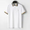 Lyxvarumärke högkvalitativ herrdesigner polo t-shirt sommar mode andas kort ärm lapel casual lapel kläder topp m-3xl zhongou